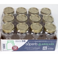 Tarro Para Conservas Superb 6081569, Boca Normal, 500 Ml, Paquete De 12