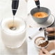 thumbnail image 3 of Espumadora eléctrica portátil con espumadora de leche fuerte de acero inoxidable Mini mezcladora recargable de 3 velocidades para café a prueba de balas, 3 of 3