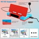 thumbnail image 4 of Base de carga portátil compatible con Nintendo Switch/Switch OLED - Incluye base de carga para 4 Joycons, adaptador para TV, soporte para cable HDMI 4K-Rojo Azul, 4 of 7
