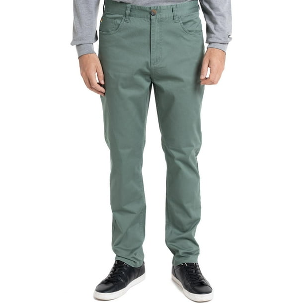 PANTALON 5 BOLSILLO SLIM FIT verde oscuro 44