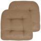 thumbnail image 1 of Paquete de 2 almohadillas para sillas de patio, colección Sweet Home, color topo, 19 x 19 cm, 1 of 4