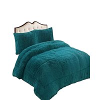 Genérico - Pack Cobertor De Invierno Peludo 2 Plazas 230X250Cm Turquesa