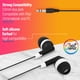 thumbnail image 2 of Auriculares JustJamz Bulk, paquete de 100 unidades, intraurales Black Dot, cableados, 2 of 6