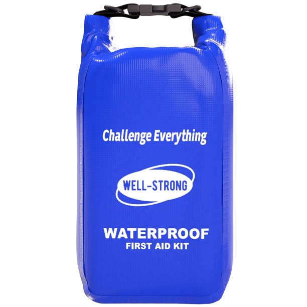 Botiquín de primeros auxilios WELL-STRONG, impermeable, con parte superior enrollable para exteriores