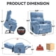thumbnail image 1 of Blue Heat Massage Dual Motor Infinite Position Up to 350 LBS Large Electric Power Lift Recliners with Hidden Cup Holders, Power-Remote, Medium-firm and Heavy Duty, 1 of 3