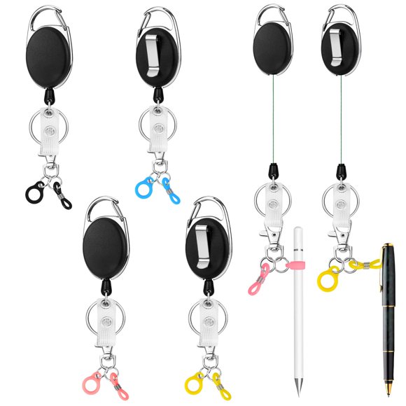 Set de 4 portabolígrafos retráctiles YueMiEcoUS, 80 cm