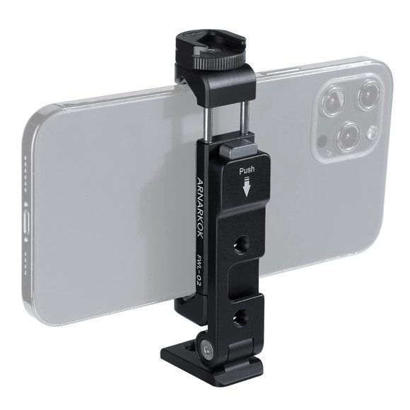 Soporte de trípode ARNARKOK de metal con 2 zapatos fríos para iPhone