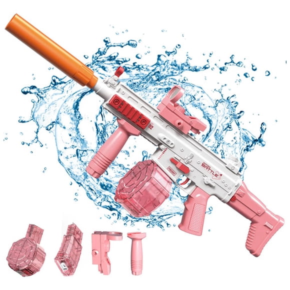 Pistola Agua Eléctrica Uzi Juguete Recargable Niños Verano
