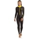 thumbnail image 1 of Rash Guards Cressi Skin Full Body, color negro/amarillo, para adultos, 1 of 5