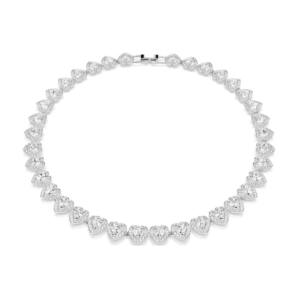 Collar Swarovski Ariana Grande en forma de corazón de cristal rodio