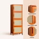 thumbnail image 5 of Vitrina EcoLuxe de Bambú y Ratán Sintético 4 Niveles, 5 of 7
