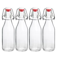 Botellas Con Tapa Giratoria Jobvert, 250 Ml, Paquete De 4, Vidrio Hermético