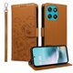 thumbnail image 1 of Funda Cartera para Motorola Moto G57/G57 Power Perro Cachorro Grabado con Tarjetas Soporte Correa Marrón, 1 of 6