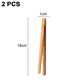 thumbnail image 2 of Pinzas De Bambú Reutilizables Para Tostar - Pinzas De Madera Para Cocinar Y Sujetar - Utensilio De Cocina Ideal, 2 of 5
