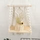 thumbnail image 4 of Estante de macramé para colgar en la pared, tejido con borlas, para plantas pequeñas, marcos de fotos, decoración bohemia para el hogar, sala de estar, dormitorio y baño, 11,81 x 19,69 pulgadas, 4 of 6