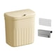thumbnail image 4 of Cubo de basura montado en la pared, cubo de basura debajo del fregadero, cubo de basura de reciclaje, cubo de Compost de cocina para dormitorio, encim Amarillo 12L, 4 of 5