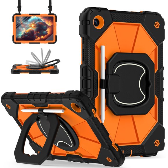 Funda para Tablet Scnioy Galaxy Tab A9+/A11+ 11 pulgadas Naranja