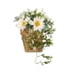 thumbnail image 1 of Corona De Cesta De Flores Para Puerta Delantera, Corona De Casa De Campo Para Decoración De Pared De Boda En Casa, Color Blanco, 1 of 5