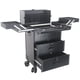thumbnail image 1 of Caja De Cosméticos De Viaje Cosmetóloga Nail Tech Salon Trolley Makeup Train Case Square Black, 1 of 1