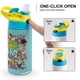thumbnail image 4 of Harvey Beaks Botella de Agua con Tapa Pop Top de Un Toque, Acero Inoxidable, a Prueba de Fugas, para Deportes, Botella Infantil azul 12 oz, 4 of 6