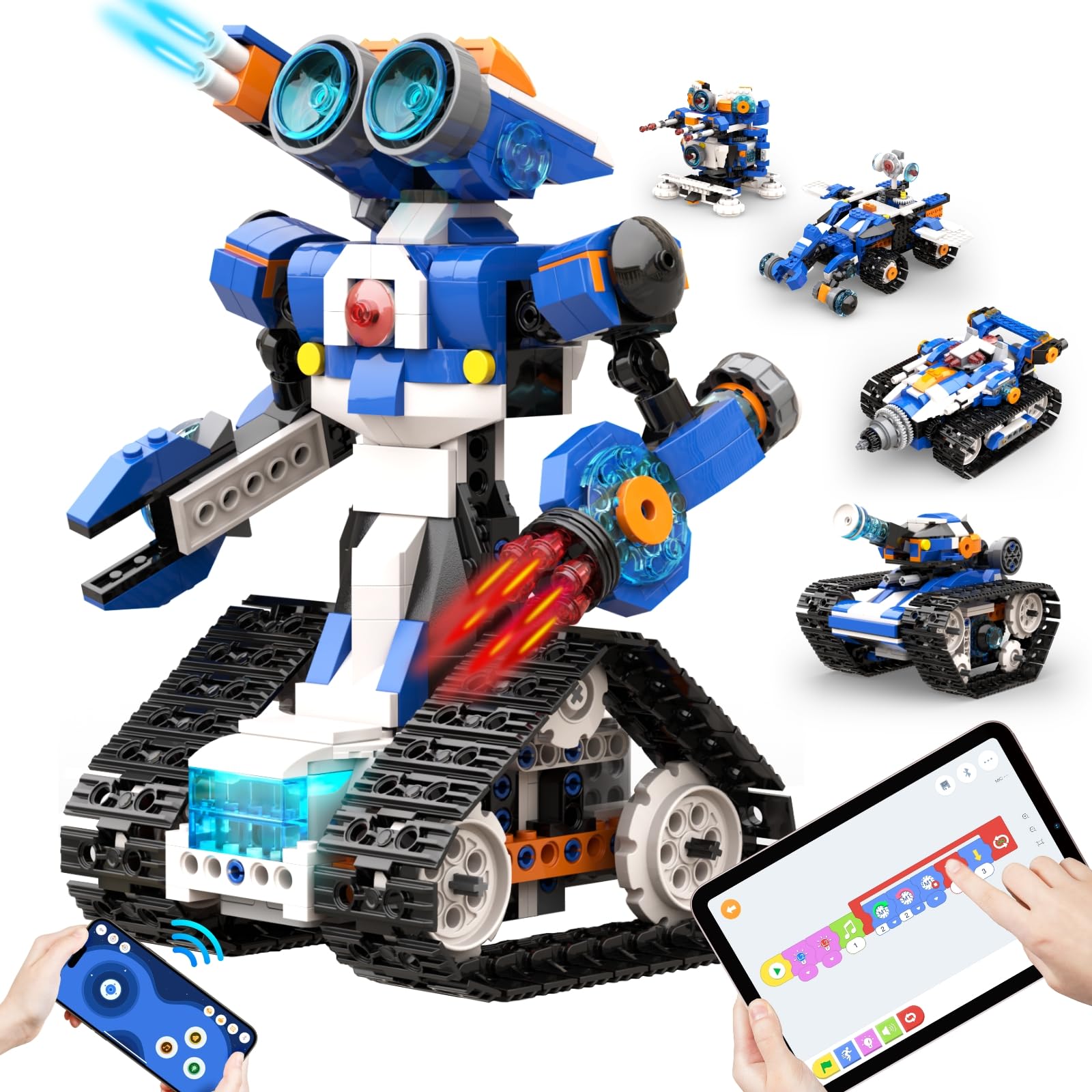 Kit De Construcción De Robots Apitor Robot J 6 En 1 Programable