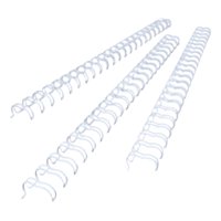 Genérico - Anillo Metalico Doble Cero 3:1 14.3Mm (9/16) 10 Unid. Blanco