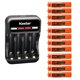 thumbnail image 1 of Cargador de baterías Kastar, paquete de 12 pilas AAA Ni-MH de 700 mAh con USB, 1 of 6