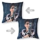 thumbnail image 2 of Rey Lobo Fundas de almohada de terciopelo con tema, regalos de funda de almohada, decoración para el hogar, cojín de lanzar, regalo de cumpleaños para fans y parejas.40*40cm., 2 of 6