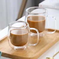 Santú Home & Deco - Set 2 Tazas Doble Pared Vidrio 350 Ml