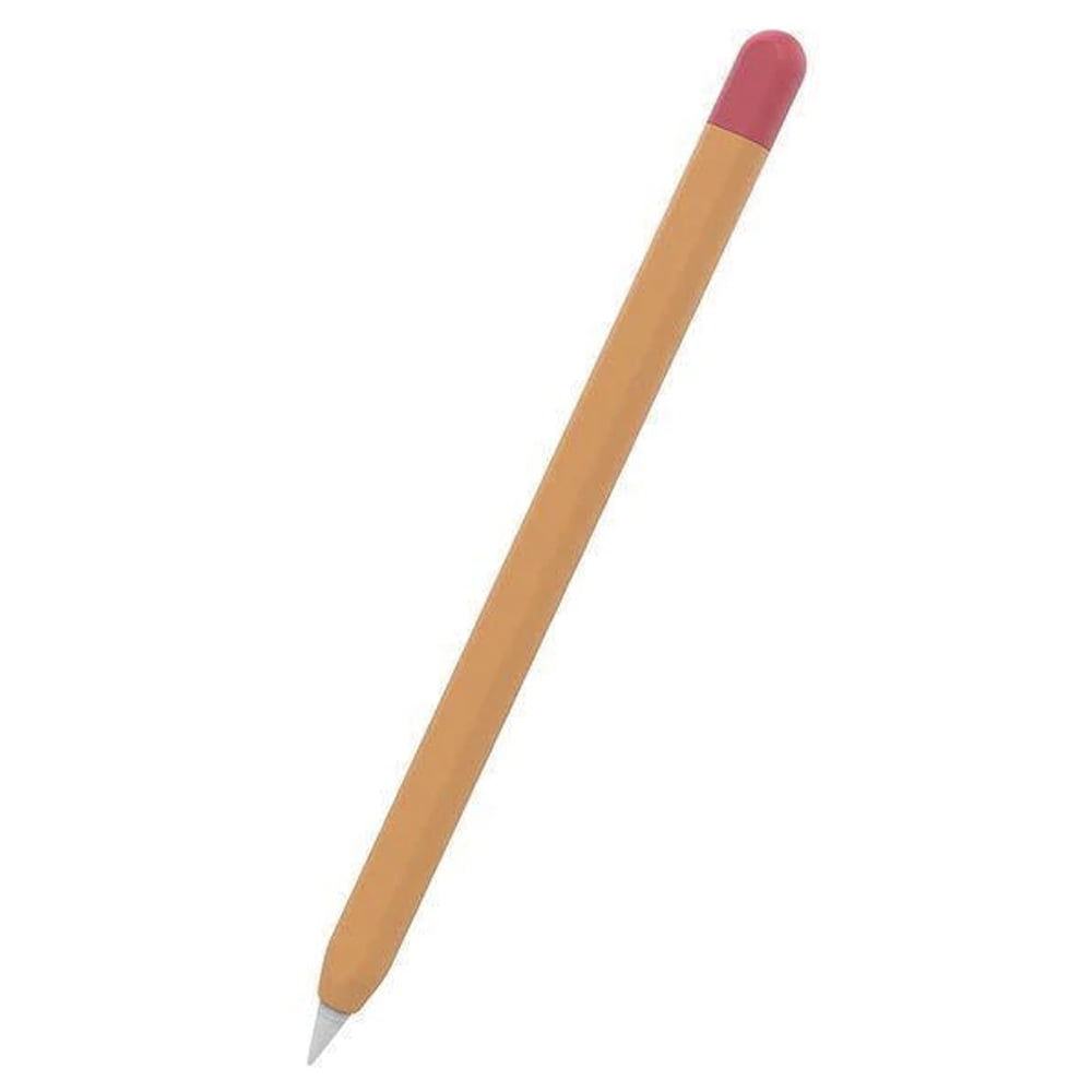Genérico - Protector Funda Silicona Para Apple Pencil 2 Naranjo