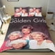 thumbnail image 1 of Chicas Doradas Conjunto de sábanas temático, trío de piezas, cómodo y amigable con la piel, diseño único, regalo de decoración para el hogar para familiares, amigos y fans,173cm *218cm, 1 of 6