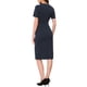 thumbnail image 3 of INSPIRA CHIC Vestidos de Trabajo para Mujeres Cuello Redondo Manga Corta Oficina de Negocios Vestido Envolvente 2026 S Azul Real, 3 of 6