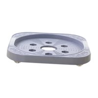Magideal - Bandeja Móvil Para Maceta Con Base De Cilindro De Gas, Con Asas, Soporte Para Tanque Con Ruedas Para Cubos De Agua, Sala De Estar, Baño Al Aire Libre Gris