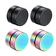 thumbnail image 3 of Pendientes magnéticos del perno prisionero del acero inoxidable de 2 pares para las mujeres de los hombres no piercing, 3 of 3