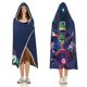 thumbnail image 3 of Chico Bestia Lobo Solitario Manta Capa con Capucha Anti-Bolitas, Manta de Lana Ártica Suave, Manta Portátil de Felpa Ligera y Lujosa, Poncho para Siesta en Casa y Oficina, 100*130cm, 3 of 6