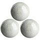 thumbnail image 1 of Las Bolas De La Esfera De Mosaico Fijaron Bolas Para El Hogar Para La Mesa De Café Decoración Sala De Estar Plateado Blanco 3 Unids, 1 of 5