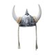 thumbnail image 3 of Casco Medieval Con Cuernos, Adorno único, Accesorios De Halloween De Caballero Unisex, Plateado Con Trenza, 3 of 5