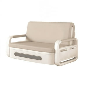 Mueble Market - Futón Steel Blanco Beige