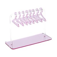 Ioensy - Expositor De Pendientes De Acrílico, Bonito Colgador De Pendientes Para Sala De Estar, Pequeño, Rosa