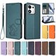 thumbnail image 3 of Honor 600 Smart Funda Billetera con Estampado de Gato, Verde Oscuro, 3 of 6