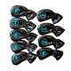 thumbnail image 5 of 9x Impermeable Golf Club Iron Cover Protección Headcover Universal Fit Negro, 5 of 5