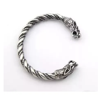 Genérico - Pulsera Brazalete Dragón Vikingo Punk Rock
