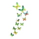 thumbnail image 4 of 12 Pegatinas De Mariposa Para Decoración De Jardín, Calcomanías De Pared De Mariposa 3D Luminosas, Verde, 4 of 5