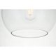 thumbnail image 4 of Lámpara de Techo Empotrada Elegant Lighting Baxter Negra Transparente 28 cm, 4 of 6