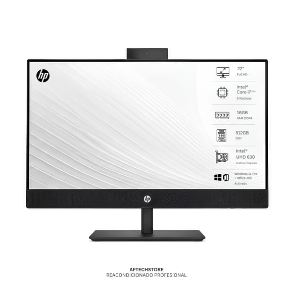AIO HP 400 G6 I7 10th 16GB 512GB - Win11+Office - Reacondicionado Profesional
