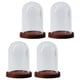 thumbnail image 3 of Contenedor De Cúpula De Campana De Cristal Transparente De 4 Piezas Con Tapa Para Decoración De Tienda De Oficina, 3 of 3