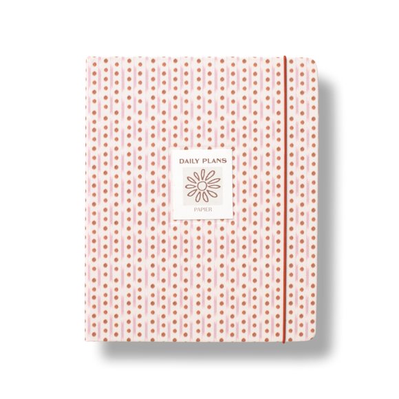 Planificador Papier con cubierta de tela Ikat a rayas (tapa dura)