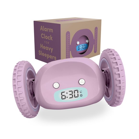 Reloj Despertador CLOCKY Runaway con Alarma Alta y Mecanismo Rodante para Dormilones Pesados