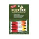 thumbnail image 1 of Golf Tees Flex Tee, flexible, fluorescente, rojo/naranja/amarillo, paquete de 8, 1 of 4