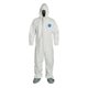 thumbnail image 1 of DuPont Tyvek 400 Overol de Protección Desechable con Puños Elásticos, Capucha y Botas Integradas, Blanco, Talla 5X-Large, Paquete de 25, 1 of 7